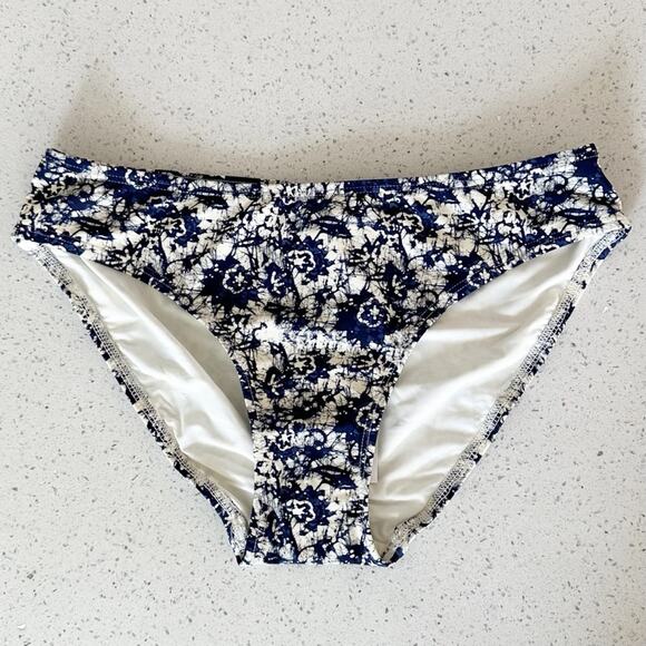 Faherty x Andie Bikini Bottom Island Batik‎ Blue Size Medium - Picture 3 of 6